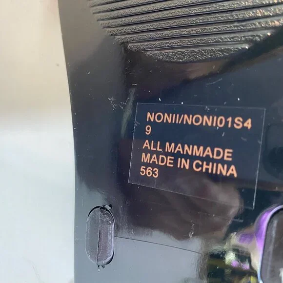 Steve Madden Black Pearl-Studded Flat Sandals With Rhinestone Trim Womens Size 9 - Picture 9 of 11